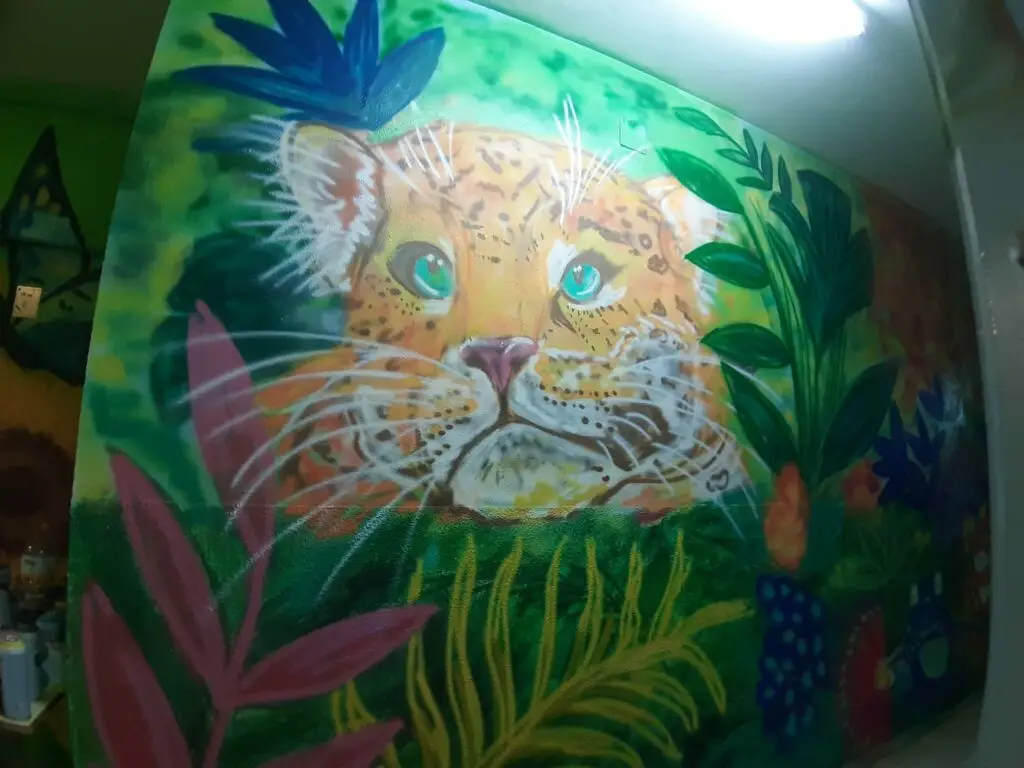 Mural de Tigre y Naturaleza Detallista
